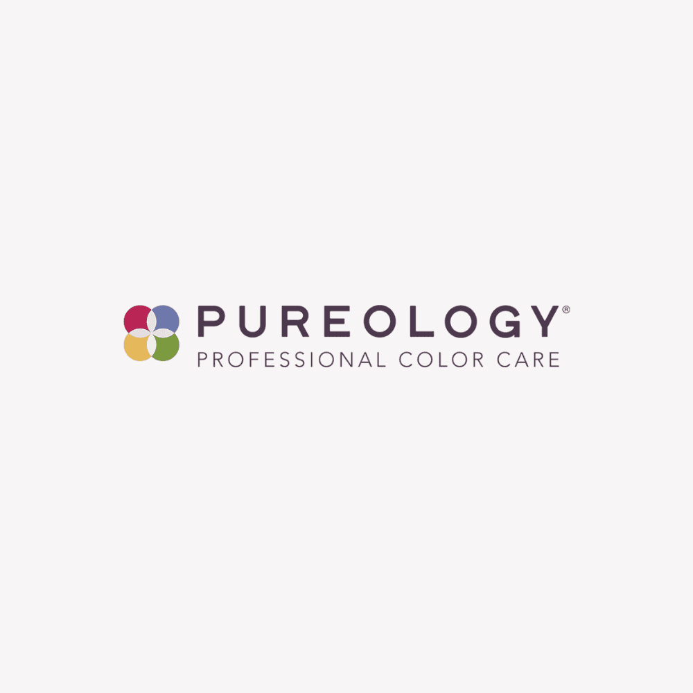 Pureology logo with colorful graphic and the text "Professional Color Care" on a white background.